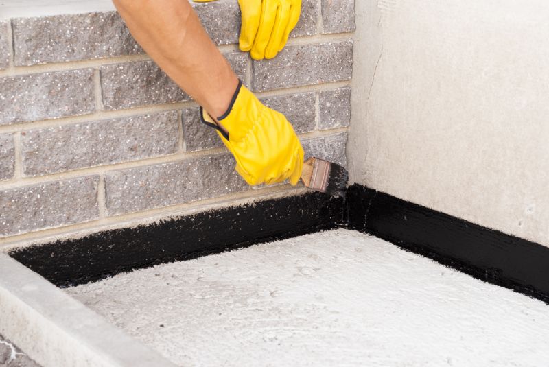 Basement waterproofing process